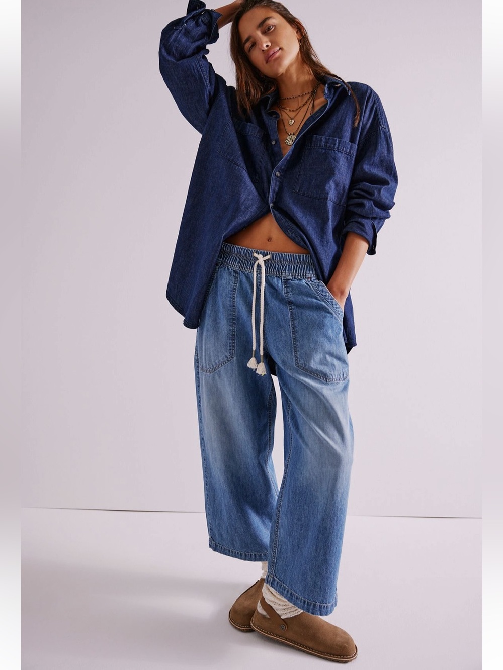 Free People Easy Peasy Pull On Jeans